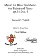 Music for Bass Trombone or Tuba and Piano Op.64, No.4 cover